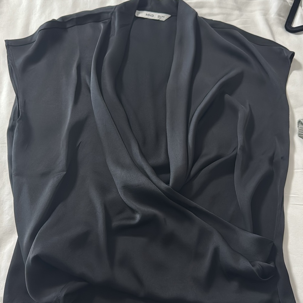 Mango crossover blouse black - Picture 3 of 3